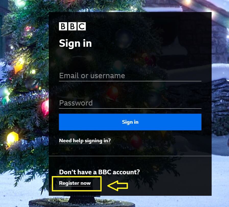 BBC-account-register