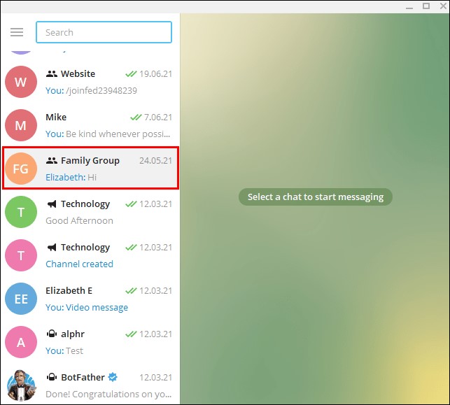 Telegram groups