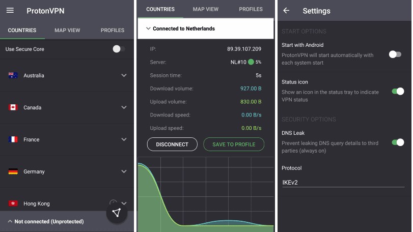 ProtonVPN-Android-app-interface