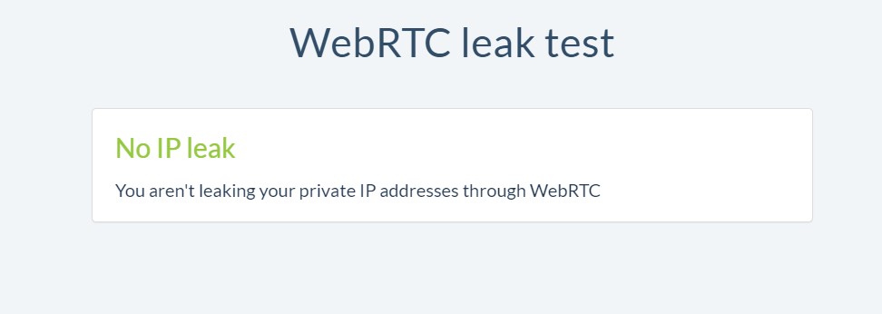 ProtonVPN-WebRTC-leak-Test
