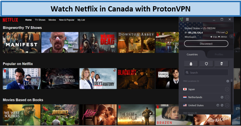 netflix-in-canada-with-protonvpn