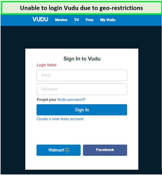 Vudu-login-failed-error