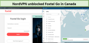 NordVPN-unblocked-Foxtel-Go-via-AU-server-in-canada