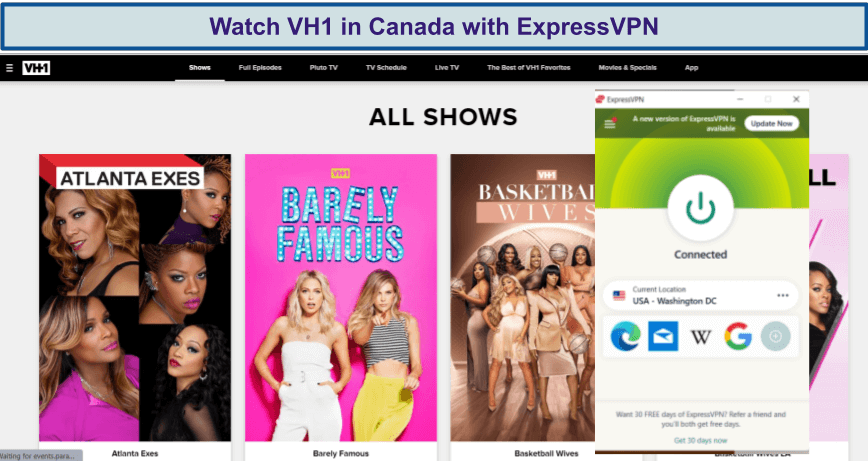 unblock-VH1-in-canada-with-expressvpn