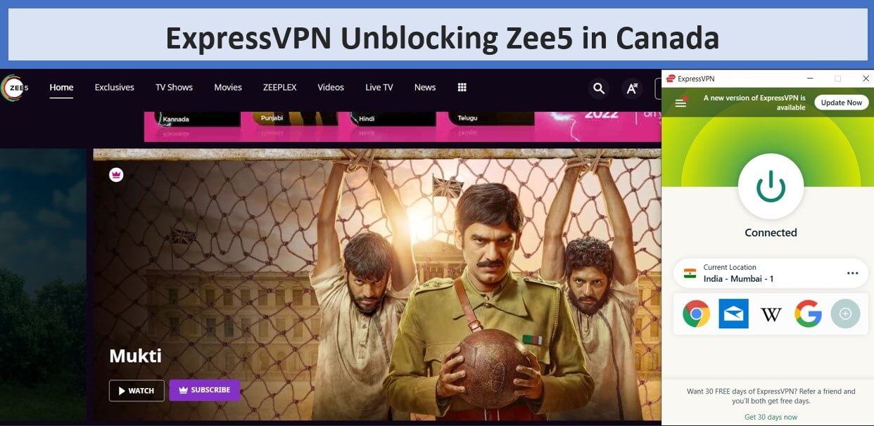 expressvpn-unblocking-zee5-in-canada