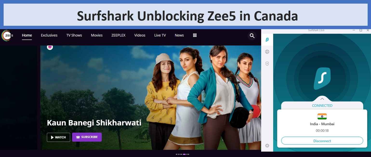 surfshark-unblocking-zee5-in-canada
