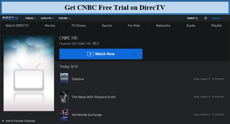 get-cnbc-free-trial-on-directv