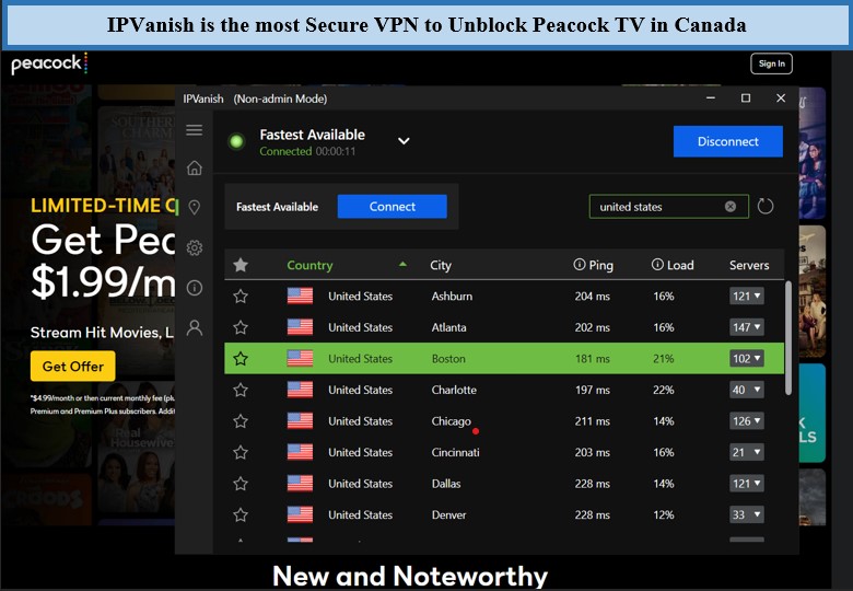 ipvanish-the secured-vpn-for-peacock-tv