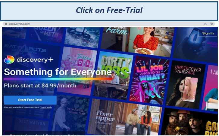 select-discovery-plus-click-on-free-trial