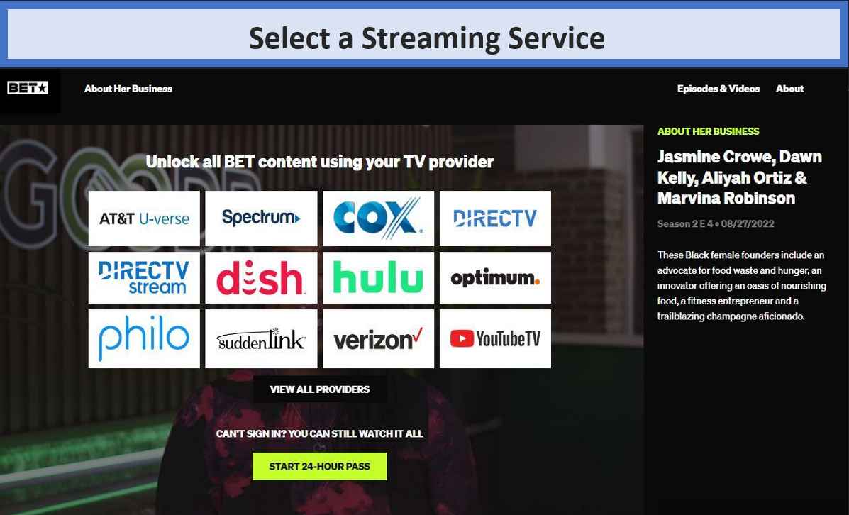select-streaming-service