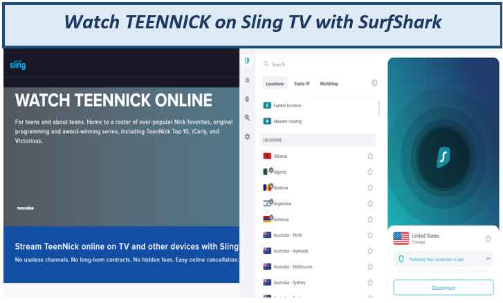 watch-TeenNick-on-sling-tv-with-SurfShark