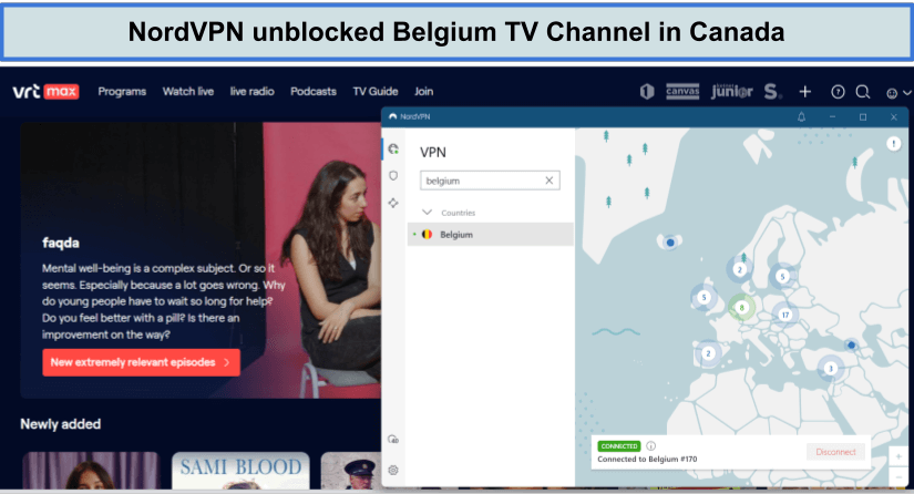 unblock-belgium-tv-in-canada-with-nordvpn