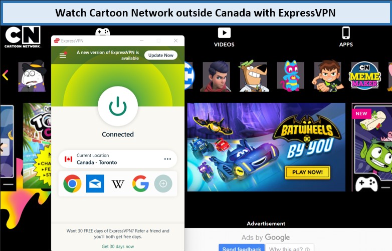 watch-cartoon-network-outside-canada-with-expressvpn