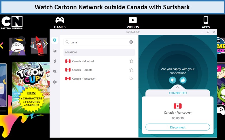 watch-cartoon-network-outside-canada-with-surfshark