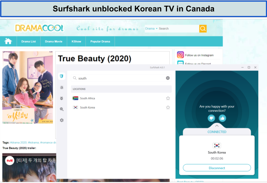 watch-korean-tv-in-canada-with-surfshark