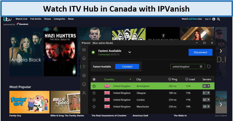 get-access-ITV-Hub-with-IPvanish