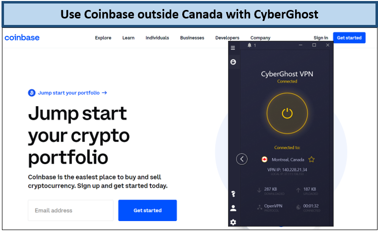 coinbase-outside-canada-with-cyberghost