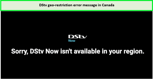 DStv geo restriction error