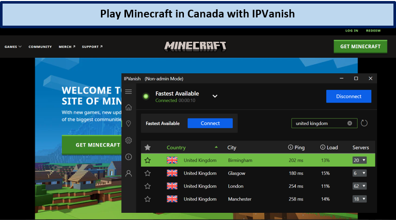 minecraft-in-canada-with-ipvanish