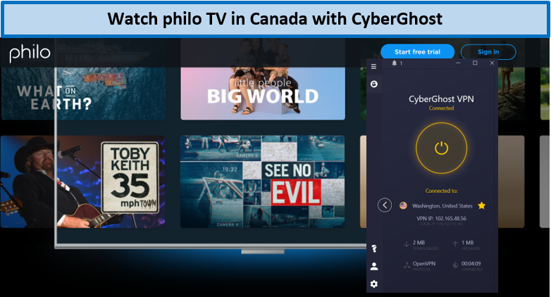philo-tv-in-canada-with-cyberghost