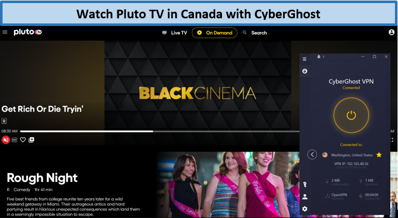 unblock-pluto-tv-with-cyberghost