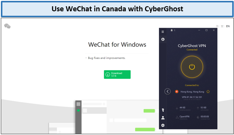 wechat-in-canada-with-cyberghost