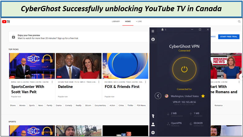 unblocking-youtube-tv-with-cyberghost