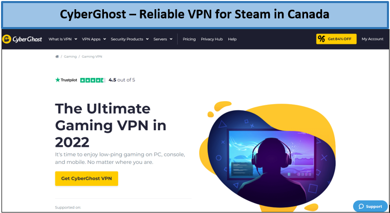 best-vpn-for-steam-cyberghost