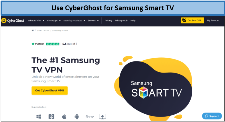 cyberghost-best-vpn-for-samsung-smart-tv