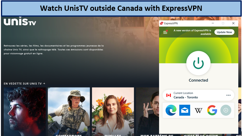 unis-tv-outside-canada-with-expressvpn
