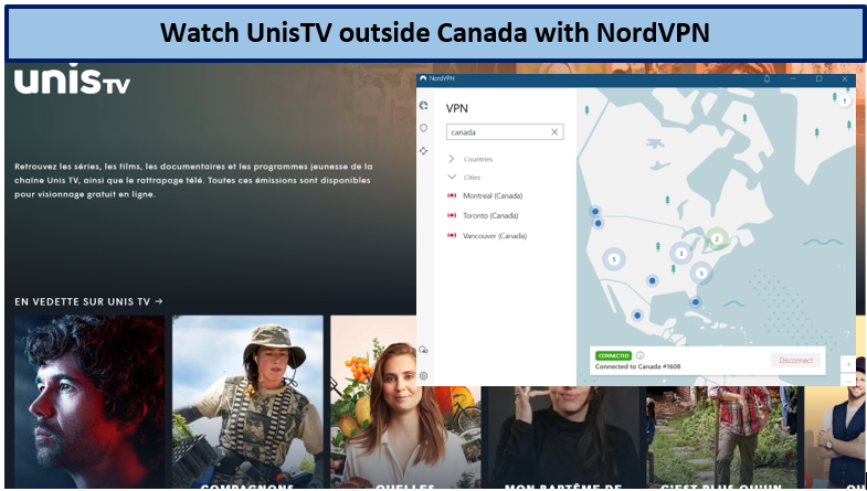 unis-tv-outside-canada-with-nordvpn