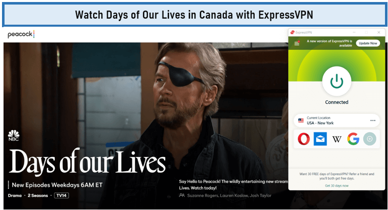Watch-Days-of-our-lives-in-Canada-with-ExpressVPN 