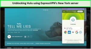 Unblocking-Hulu-using-ExpressVPNs-New-York-server