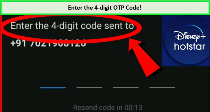 Enter-Hotstar-OTP-code