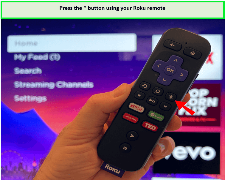 Press-the-star-button-using-roku-remote 