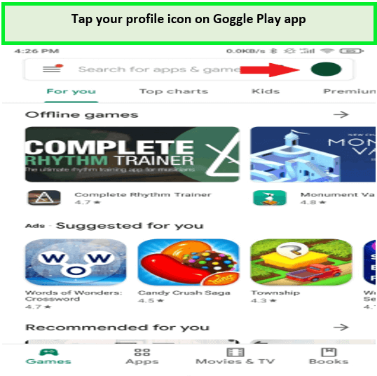 Tap-you-profile-icon-on-Google-Play-app