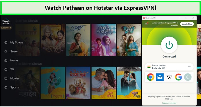 Watch Pathaan (2023) in Canada on Hotstar
