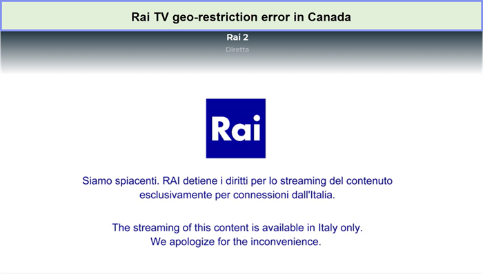 rai tv geo-restriction error in Canada