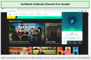 Surfshark unblocks Channel 4