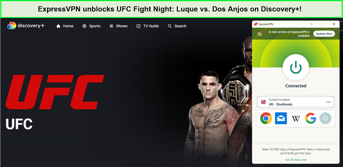 expressvpn-unblocks-ufc-fight-night-luque-vs-dos-anjos-on-discovery-plus-in-canada