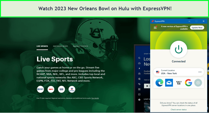 Watch-2023-New-Orleans-Bowl-in-Canada-on-Hulu-with-ExpressVPN