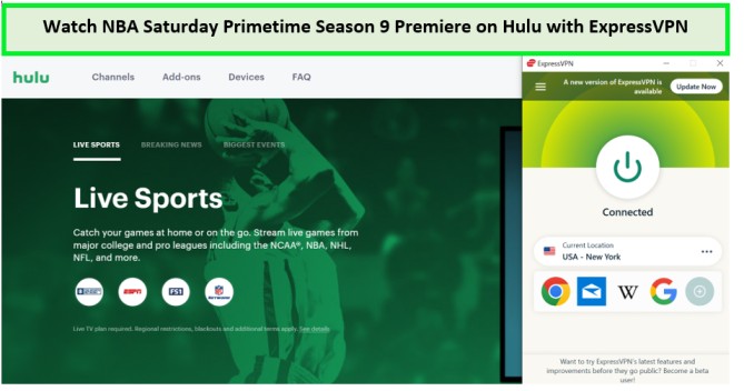 Watch-NBA-Saturday-Primetime-Season-9-Premiere-in-Canada-on-Hulu-with-ExpressVPN